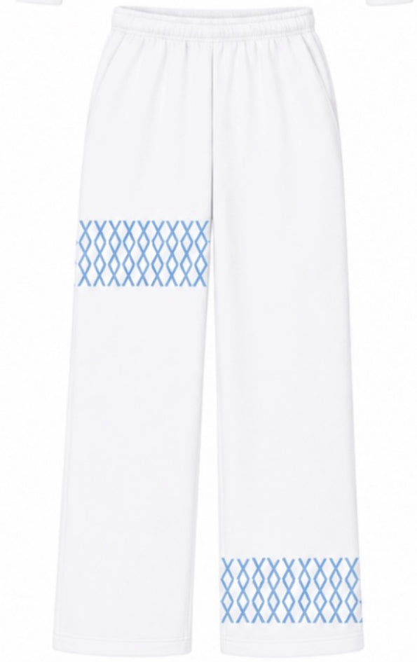 UNC FB WHITE SWEATS