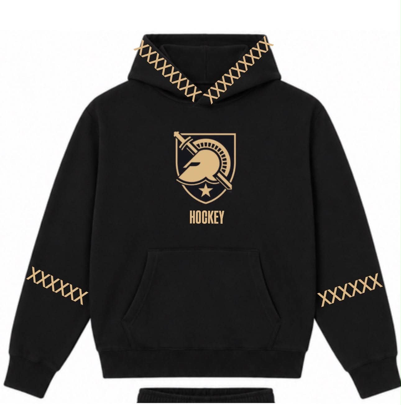 ARMY HOCKEY HOODIE BLACK