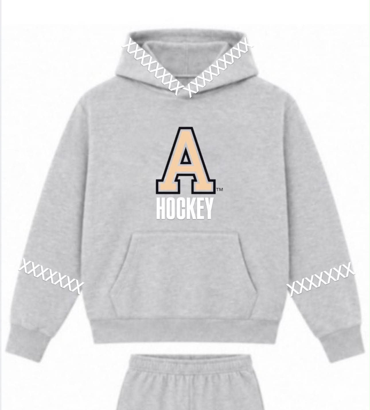 ARMY HOCKEY HOODIE GRAY