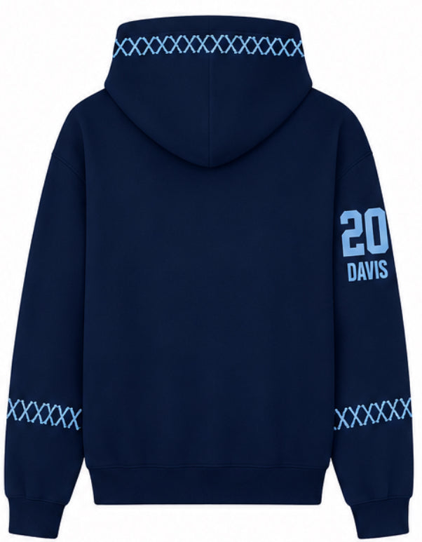 UNC FB NAVY HOODIE