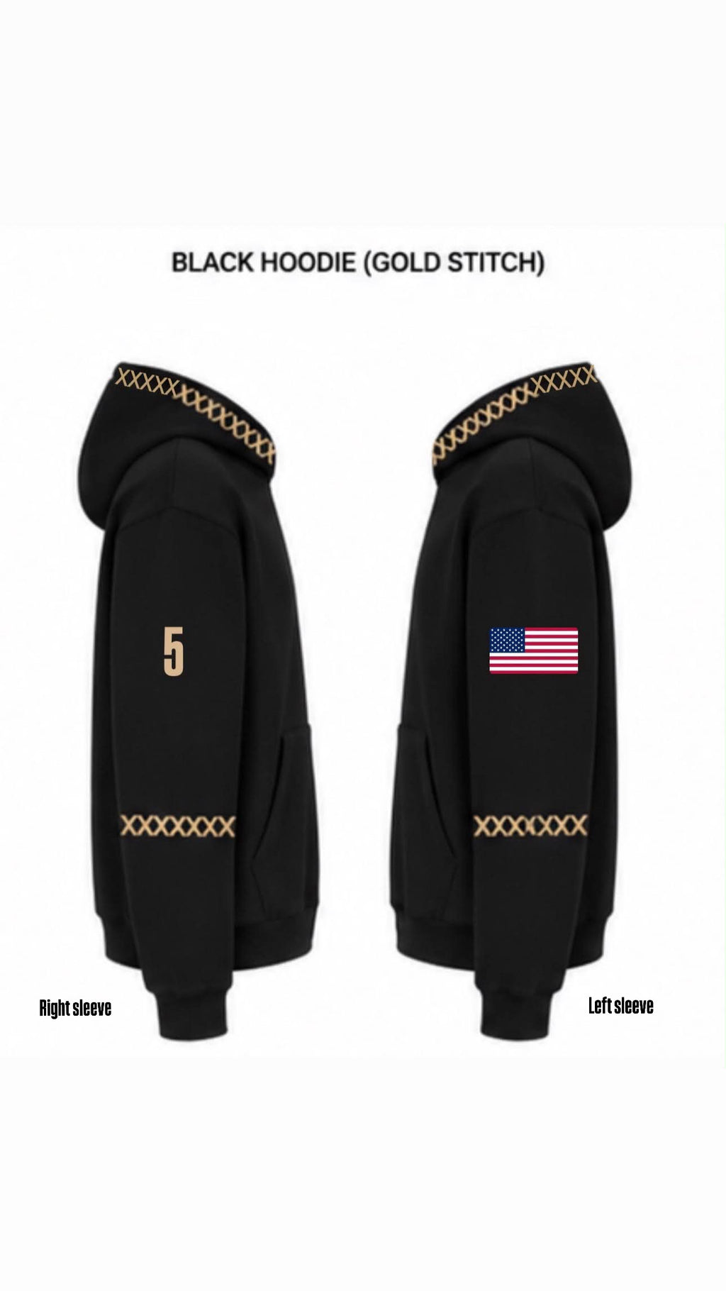 ARMY HOCKEY HOODIE BLACK