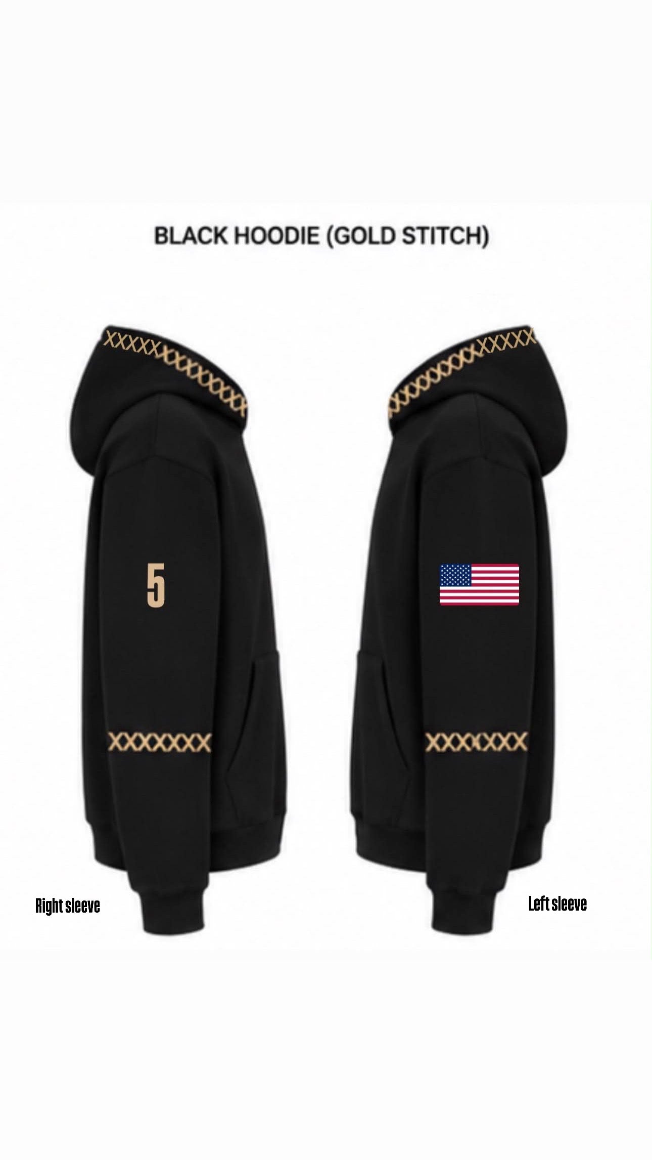 ARMY HOCKEY HOODIE BLACK