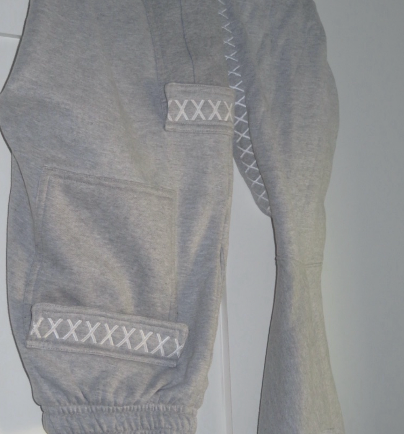 Gray cargo sweats